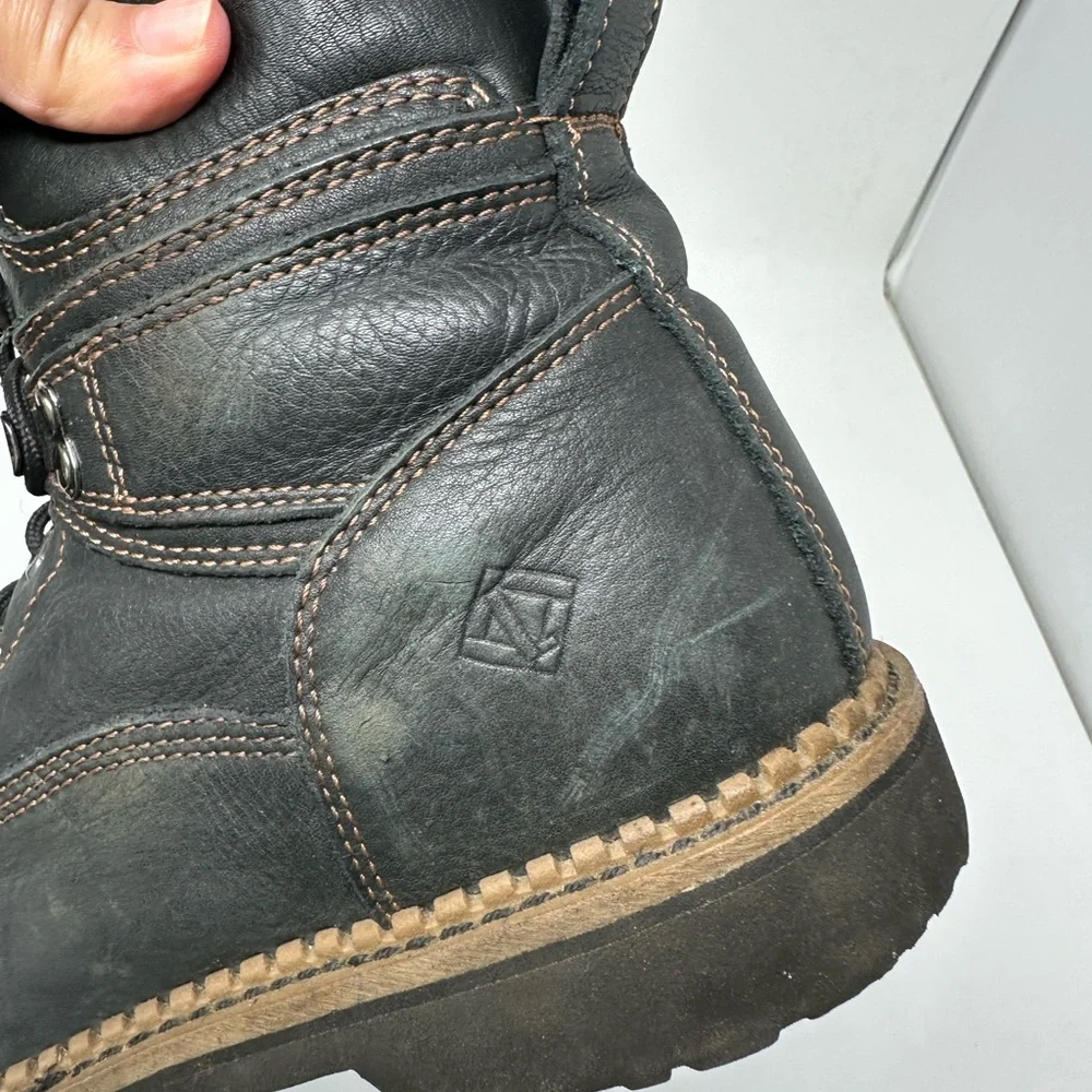 Lehigh 5160 Men's Waterproof Construction Work Steel Toe Boots Black Men's 10M
